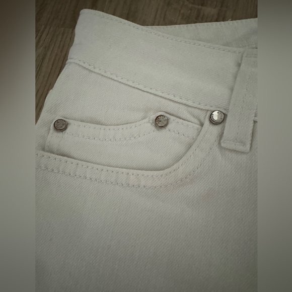 Vintage Designer Karen Millen denim cropped jeans pants zipper ankles is 6 4 - Picture 4 of 7